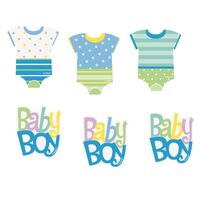 Blue Dots Baby Shower 24 Embellishment
