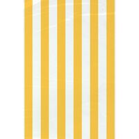 stripes 20 Cello Bags - Yellow