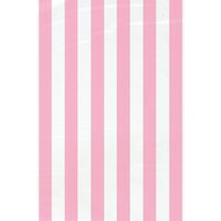 Stripes Lovely Pink 20 Cello Bags 28cm H x 13cm W