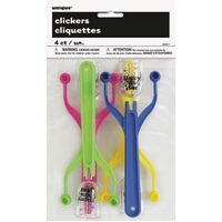 4 New Year Party Clickers-neon