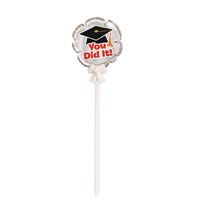 10.16cm Graduation You Did It 3 Self Inflating Mini Foil Balloons Packaged