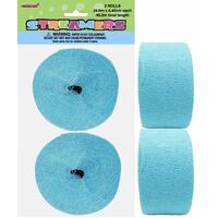 Crepe streamersPowder Blue 2 Pack