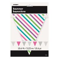 Dots & Stripe Flag Banner Bright Multi 3.23m