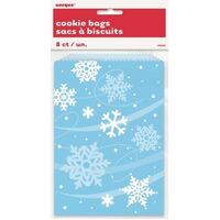 8 Snowflake Cookie Bags