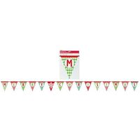 Merry Xmas Paper Flag Banner