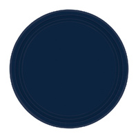 Paper Plates Round Navy 17cm 20 Pack