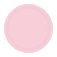 Paper Plates Round Blush Pink 17cm 20 Pack