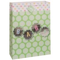 Gift BagFoil Baby Dots Jumbo