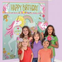 Magical Unicorn Scene Setters with Props 17 Pack