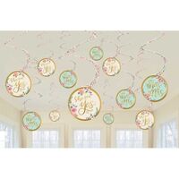 Mint to Be Hanging Spiral Decorations Value Pack 12 Pack
