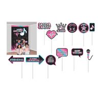 Internet Famous Birthday Scene Setter & Assorted Photo Props 16 Pack