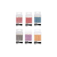Chevron Assorted Candles 12 Pack