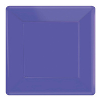New Purple Square Paper Plates 26cm 20 Pack