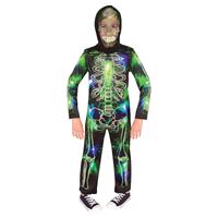 Spooky Glow In The Dark Skeleton Costume Child