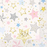 Twinkle Star Luncheon Napkins 16 Pack