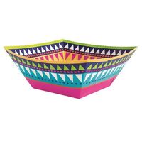 Boho Fiesta Paper Square Bowl 22cm x 22cm 