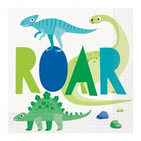 Dinosaur Lunch Napkins 16 Pack