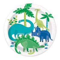 Dinosaur Paper Plates 17cm 8 Pack