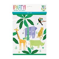 Animal Safari Loot Bags 8 Pack