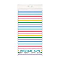 Primary Striped Printed Tablecover?á