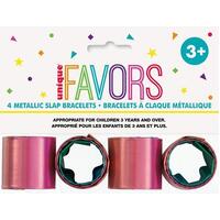 Rainbow Slap Bracelets 4 Pack