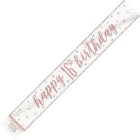Rose Gold 9ft Prism Banner - 16