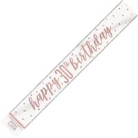 Rose Gold 9ft Prism Banner - 30