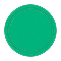 Paper Plates Round Festive Green NPC 17cm 20 Pack