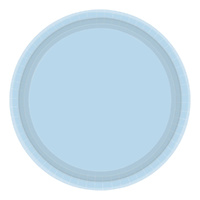 Paper Plates Round Pastel Blue NPC 17cm 20 Pack