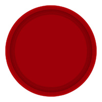 Paper Plates Round Apple Red NPC 17cm 20 Pack