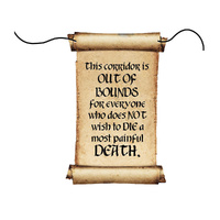 Harry Potter Hanging Door Decoration & Rope SRT