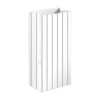 Stripe Paper Treat Bags Silver 8 Pack