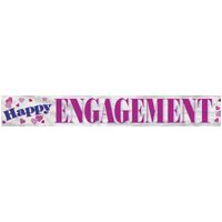 Happy Engagement Foil Banner 12ft