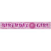 Birthday Girl Foil Banner 12ft