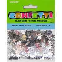 Silver stars Confetti 14Grams (0.5Oz)