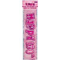 Glitz pk Foil Banner 100 12ft