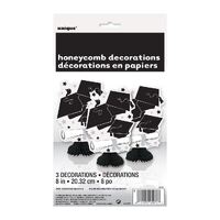 Graduation Mini Honeycomb Decorations????¡3 Pack