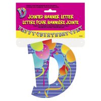 Jointed Banner Letter D