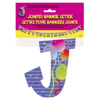 Jointed Banner Letter J