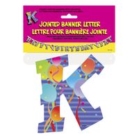 Jointed Banner Letter K