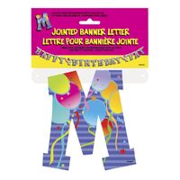 Jointed Banner Letter M