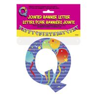 Jointed Banner Letter Q