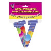 Jointed Banner Letter V