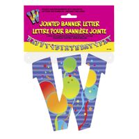 Jointed Banner Letter W
