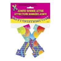 Jointed Banner Letter x