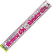 Birthday Girl Foil Banner 12ft