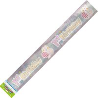 1st Bday Girl Foil Banner 12ft