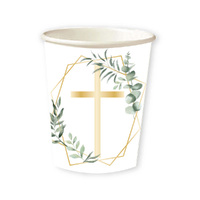 Botanical Celebration Paper Cups 237ml 8 Pack
