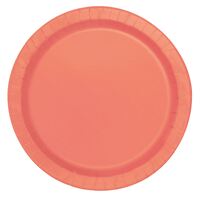 Coral Paper Plates 17cm 20 Pack 