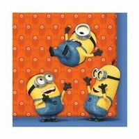  Minions Lunch Napkins (33cm x 33cm) 2 Ply 20 Pack